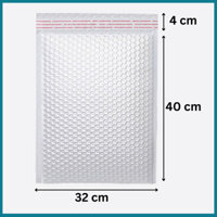 (COMBO 50 - 32x40) Túi Gói Hàng Chống Sốc, Túi Bóng Khí Chống Sốc