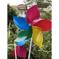 Combo 50-60Chiếc chong chóng nhựa 5 cánh 5 màu que cầm siêu rẻ