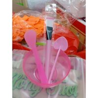 Combo 50 bộ chén pha mặt nạ nhựa dẻo y hình
