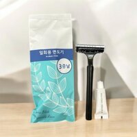 Combo 50 bộ dao cạo râu + kem  bao bì HÀN QUỐC