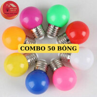 [Combo 50] Bóng chanh 1w đủ màu, chống nước đui E27