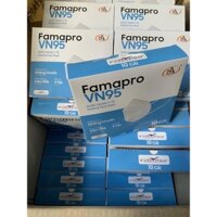 combo 50 cái ( 5 hộp) [VN95 (N95)- HỘP ]  Khẩu trang y tế kháng khuẩn cao cấp 4 lớp Famapro VN95