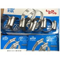 Combo 50 cái Đai xiết inox, cổ dê, quai nhê Inox 304 size 60-80mm Orbit Thái Lan- Hàng nhập khẩu siêu xịn