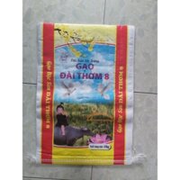 Combo 50 cái. Vỏ bao đựng gạo 10kg. Mẫu Đài Thơm 8