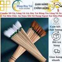 Combo 50 Cây Lông Vũ Lấy Ráy Tai Bằng Tre Lông Vũ Xe Lỗ Tai Bền Chắc An Toàn Khi Sử Dụng Ngoái Tai Siêu Phê