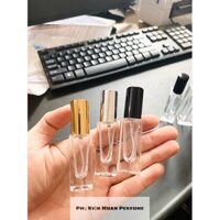 Combo 50 chai chiết nước hoa 5ml - Thuỷ tinh, vuông, dày