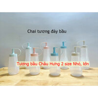(Combo 50) Chai đựng tương ớt, sốt, mứt, sirup đáy bầu hàng Châu Hưng