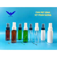 COMBO 50 Chai Nhựa Pet 30ml Nắp Xịt Phun Sương