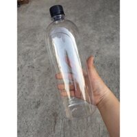 COMBO 50 CHAI NHỰA TRÒN 1 LÍT NẮP ĐEN