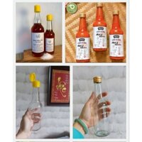 Combo 50 chai thủy tinh tròn 300ml Nắp nhôm / Nắp xịt