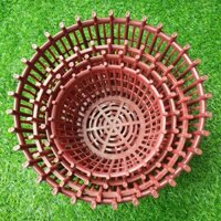 Combo 50 chậu nan phụ f20,chậu nhựa trồng lan,giỏ treo lan