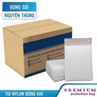 combo 50 chiếc túi giấy  niêm phong chống sốc bóng khí đóng hàng chi trong 1 phút Size 25x35 +4cm/ 25*35cm