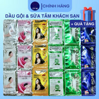Combo 50 dây( 500 gói ) dầu gội, sữa tắm tuỳ chọn - dùng cho khách sạn, nhà nghỉ