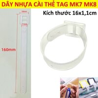 Combo 50 dây nhựa đeo thẻ tên Thẻ chìa khóa magic1 Dây đeo name tag gài Dây treo thẻ vali hành lý