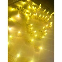 COMBO 50 ĐÈN LED MINI DÙNG PIN - lắp vào đèn lồng, đèn trung thu, đồ chơi trẻ em... VÀNG KHÔNG CHỚP