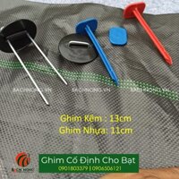 Combo 50 ghim nhựa hoặc ghim sắt, Dùng ghim màng phủ cỏ hoặc bạt phủ cỏ