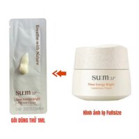 [Combo 50 gói = 50ml] Gói kem trắng da mờ nám tàn nhang SU:M37 Time Energy Bright Luminous Cream 1ml ohuiminisample