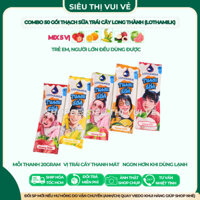 Combo 50 gói thạch sữa trái cây Long Thành 20gram (mix vị)