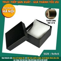 Combo 50 Hộp đồng hồ màu đen chất liệu bìa giấy cứng chống va đập kèm gối bông trắng