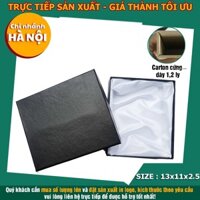 Combo 50 Hộp đựng ví nam màu đen lót vải lụa màu trắng chất liệu bìa giấy cứng chống va đập