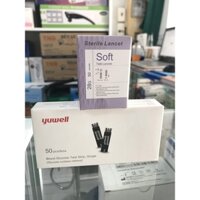 Combo 50 kim+ 50 que thử đường huyết Yuwell 710