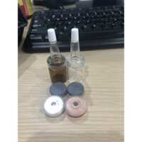 Combo 50 lọ thuỷ tinh đựng tế bào gốc 10ml, chai lọ đựng tế bào gốc, serum 10ml nâu và trắng có nút nhọn