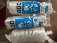 Combo 50 ly nhựa 800ml  có nắp - nhãn hiệu con voi