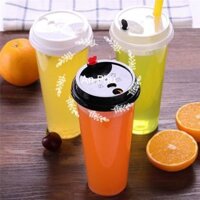 Combo 50 Ly nhựa dày nắp nút tim 700ML trà sữa lynhuaanphu