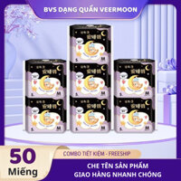[Combo 50 miếng] Băng vệ sinh quần/ tã bỉm quần Veermoon cho mẹ sau sinh chống tràn ban đêm túi 5 miếng ạ size S/M/L/XL.