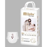 Combo 50 miếng tả/bỉm Mijuku size M/L/XL/XXL/XXXL