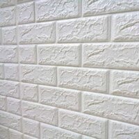 COMBO 50 miếng xốp dán tường cách âm ,cách nhiệt 3D giả gạch hàn quốc-khổ 70x77cm