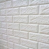 COMBO 50 miếng xốp dán tường cách âm ,cách nhiệt 3D giả gạch hàn quốc-khổ 70x77cm