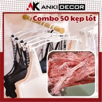 [Combo 50] Móc treo đồ lót, móc kẹp đồ lót, móc phơi đồ lót, móc treo quần áo lót nhựa, móc kẹp lót Anki Decor VP