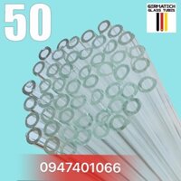 Combo 50 ống thủy tinh mỗi ống dài 20cm fi6