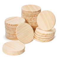 Combo 50 Phôi Gỗ Thông Ghép Tròn Nhiều Kích Thước Size 10cm | 15cm | 20cm | 25cm