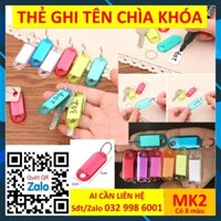 Combo 50 Thẻ chìa khóa MK2 trong 2 mặt  Móc khóa Thẻ đánh dấu chìa khóa vali hành lý valy magic1