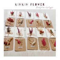 combo 50 thiệp hoa khô handmade , sỉ thiệp , quà sinh nhật