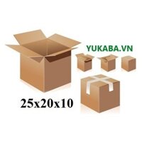 Combo 50 Thùng giấy carton 25x20x10