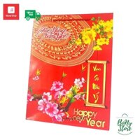 Combo 50 túi đựng quà Tết đỏ, túi chúc mừng năm mới số 3 27x36x10cm