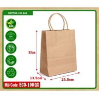 Combo 50 túi giấy kraft quai sách