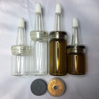 Combo 500 Chai lọ chiết tinh chất chiết serum 5ml-10ml kèm nút màu nâu màu trắng