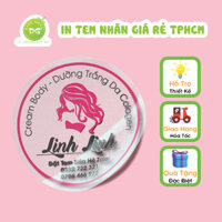 [COMBO] 500 Tem In Nhãn Decan Dán Trong Suốt, Chống Nước Thiết Kế  - Kt: 3cm