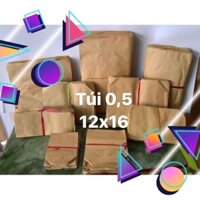 Combo 500 túi giấy xi măng 0,5 kt 12x16
