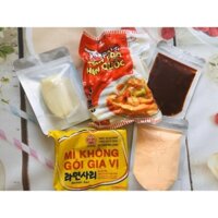combo 500g bánh gạo thỏi Greenfood+100g sốt+100g phô mai mozzarella+ 1 gói mì không