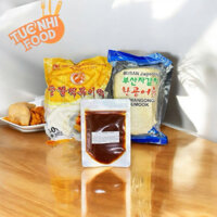 COMBO 500G BÁNH GẠO VÀNG + 100G SỐT TOKBOKKI + 450G CHẢ CÁ HÀN QUỐC