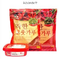 COMBO 500GR ỚT BỘT HÀN QUỐC + 1 HỘP TƯƠNG ỚT GOCHUJANG 200GR
