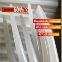 Combo 50/100 cây keo nến/keo nhiệt lớn DÍNH CAO kích thước 1.1×30cm