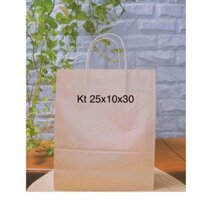 Combo 50/100 túi giấy xi măng có quai Kt 25x10x30