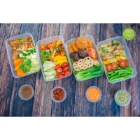 COMBO 50C HỘP CHỮ NHẬT/ Hộp chữ nhật đựng chân gà sả tắc - Hộp chữ nhật đựng kim chi