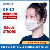 Combo 50cái Khẩu trang 3D mask  Khẩu trang Y Tế 4 lớp KF94 Thế Hệ Mới- Kháng khuẩn loại 1